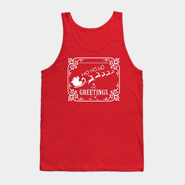 Christmas Greetings Tank Top by Sunil Belidon